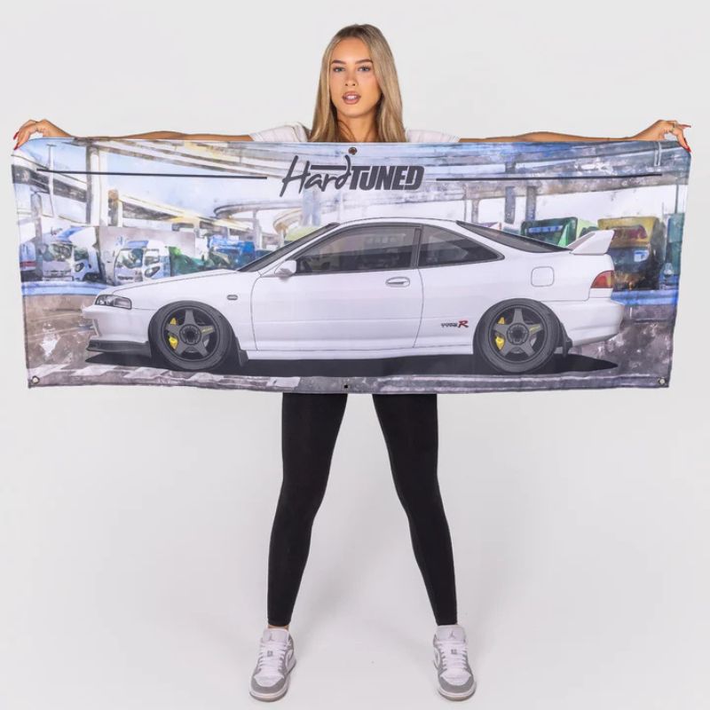 Hardtuned Honda DC2 Integra Garage Flag