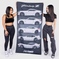 Hardtuned Nissan Z Generations Garage Flag