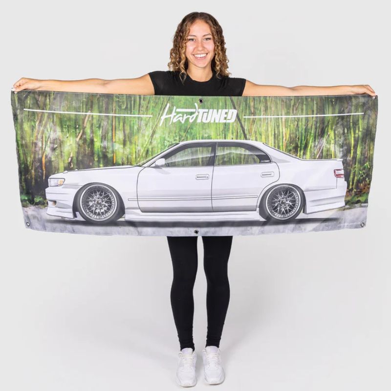 Hardtuned Toyota Chaser JZX90 Garage Flag