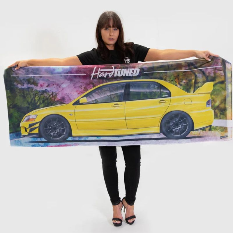 Hardtuned Mitsubishi EVO 9 Garage Flag