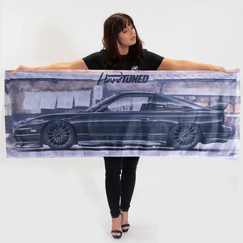 Hardtuned Nissan 180SX Garage Flag
