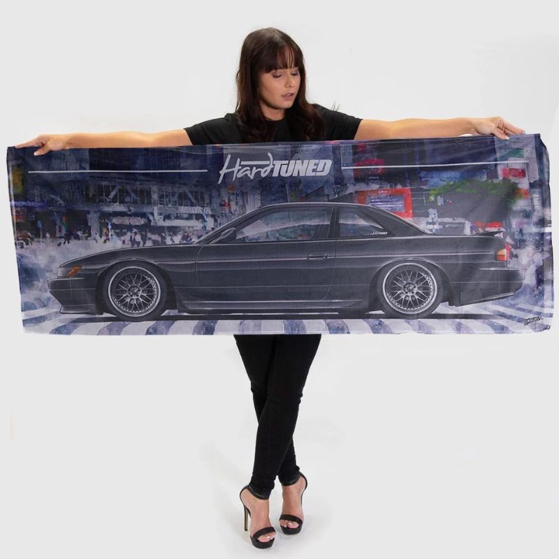 Hardtuned Nissan Silvia S13 Garage Flag