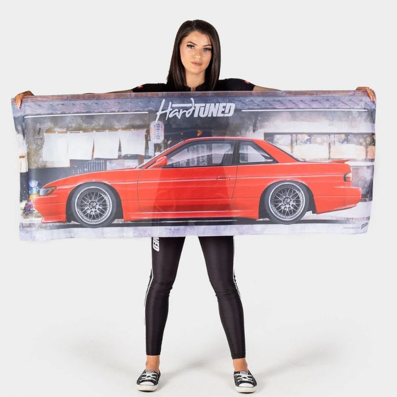 Hardtuned Nissan Silvia S13 Garage Flag