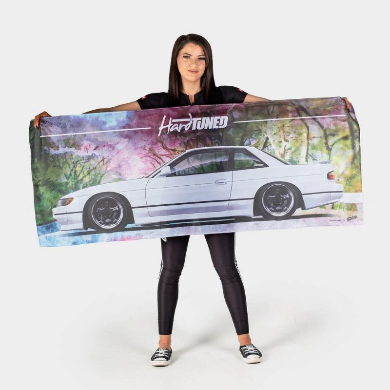 Hardtuned Nissan Silvia S13 Garage Flag