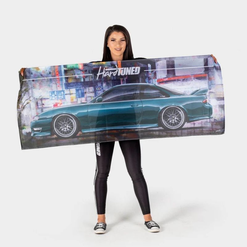 Hardtuned Nissan Silvia S14 Kouki Garage Flag