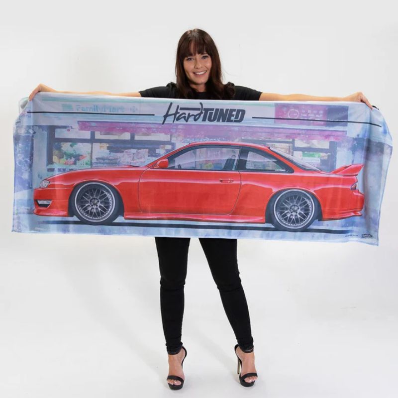 Hardtuned Nissan Silvia S14 Kouki Garage Flag