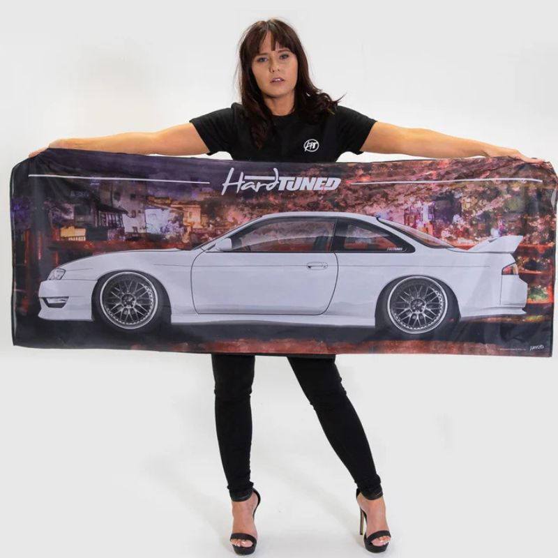 Hardtuned Nissan Silvia S14 Kouki Garage Flag