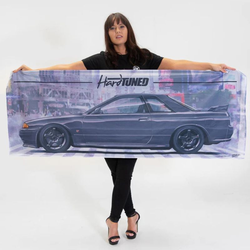 Hardtuned Nissan Skyline R32 GTR Garage Flag