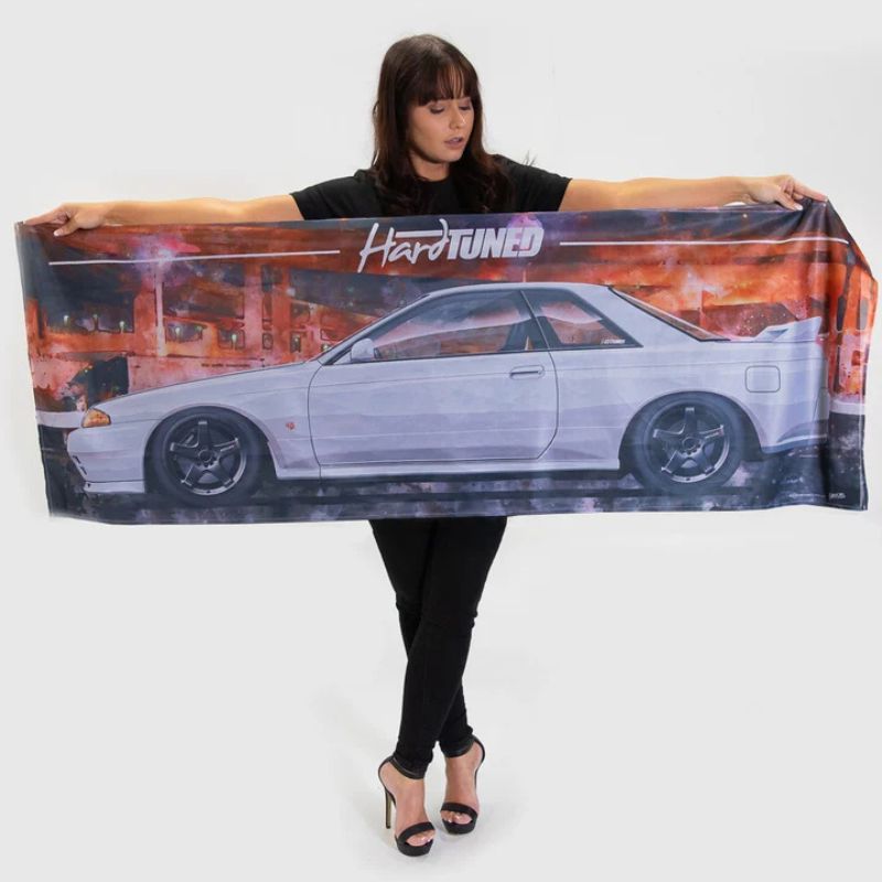Hardtuned Nissan Skyline R32 GTR Garage Flag