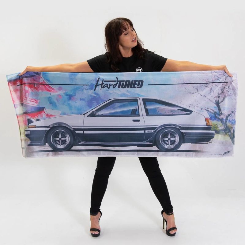 Hardtuned Toyota AE86 Garage Flag