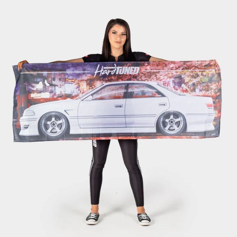 Hardtuned Toyota Mark II JZX100 Garage Flag